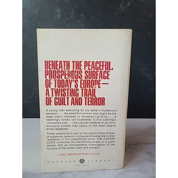 The Caesar Code By Johannes Mario Simmel Paperback - Picture 9 of 10